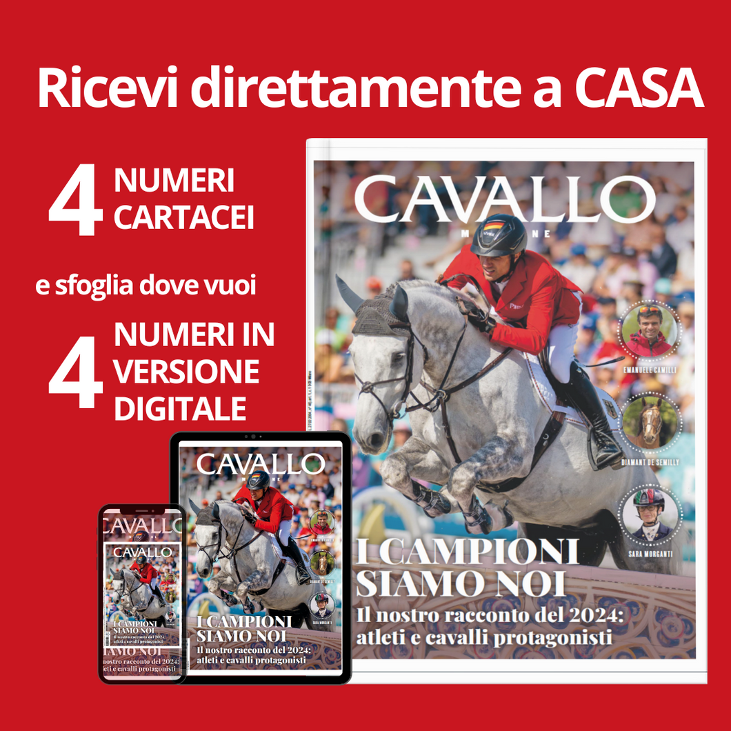 ABBONAMENTO PER UN ANNO A  CAVALLO MAGAZINE